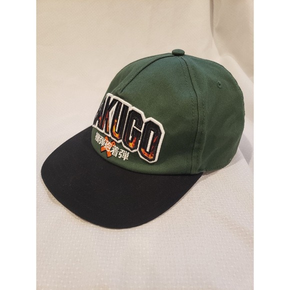 My Hero Academia Bakugo GreenCap Hat Adjustable Snapback Raised Embroidered Logo - Picture 3 of 9